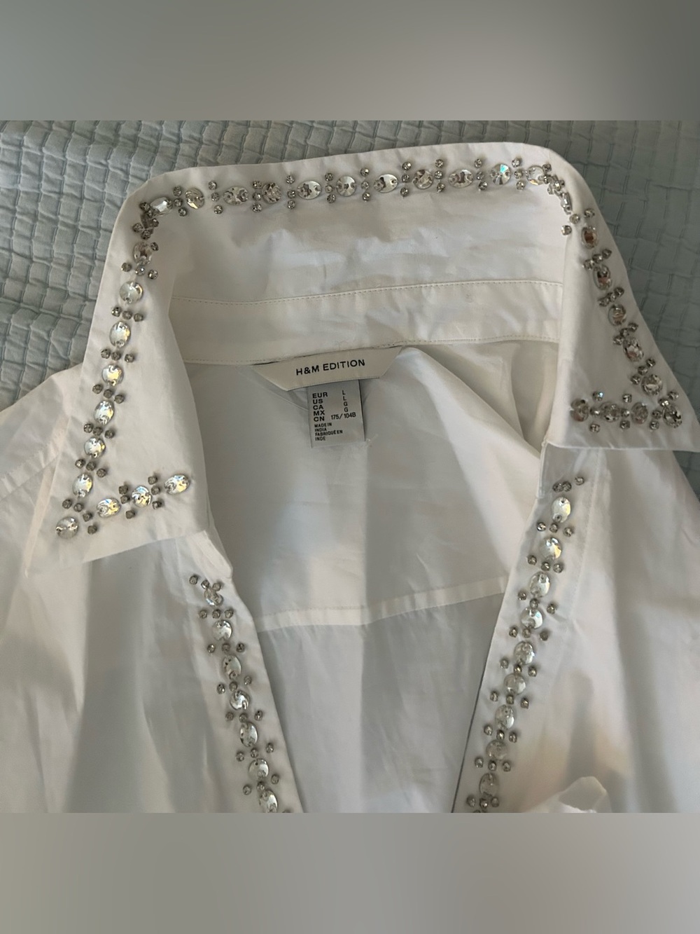 H&M Edition Rhinestone-Embellished Pullover Shirt - Picture 7 of 7